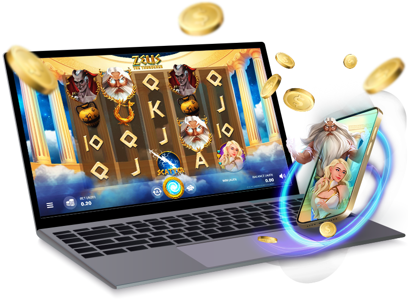 Zeus Thunderer pokie at Ripper Pokies